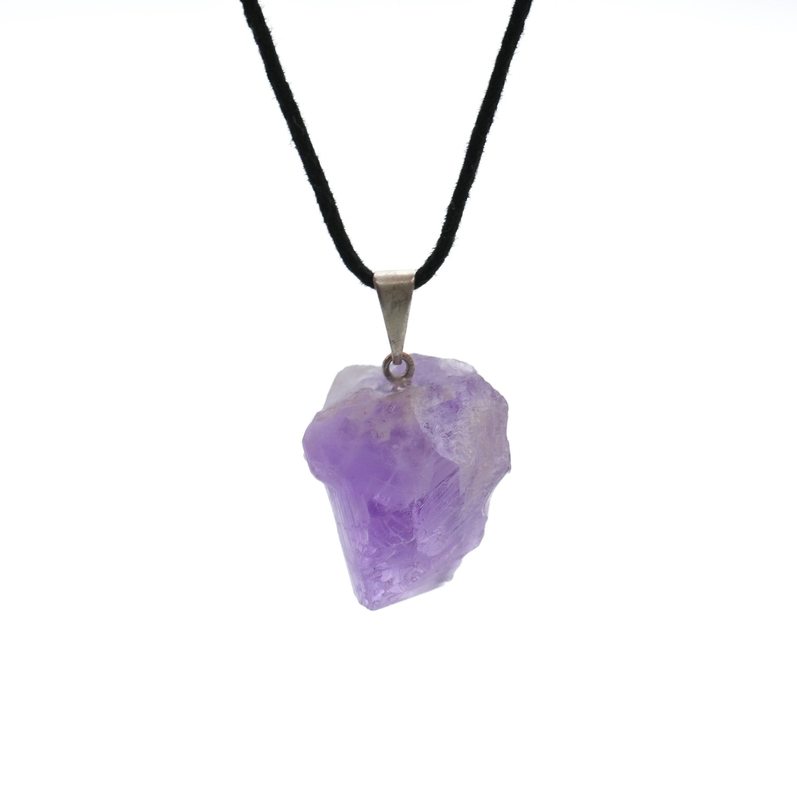 Pendentif Améthyste Brute – Sérénité & Protection