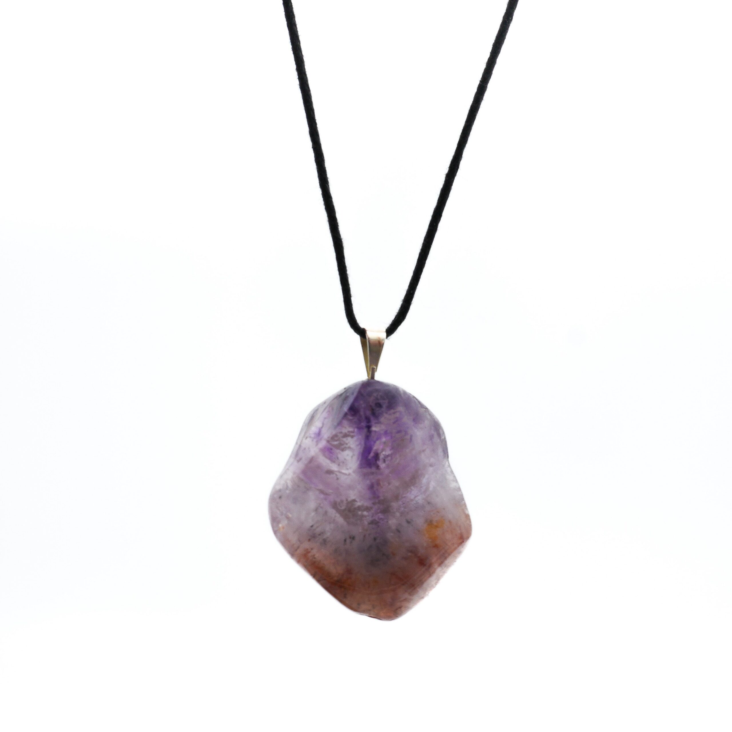 Pendentif Améthyste Pointe Rouge – Énergie & Protection