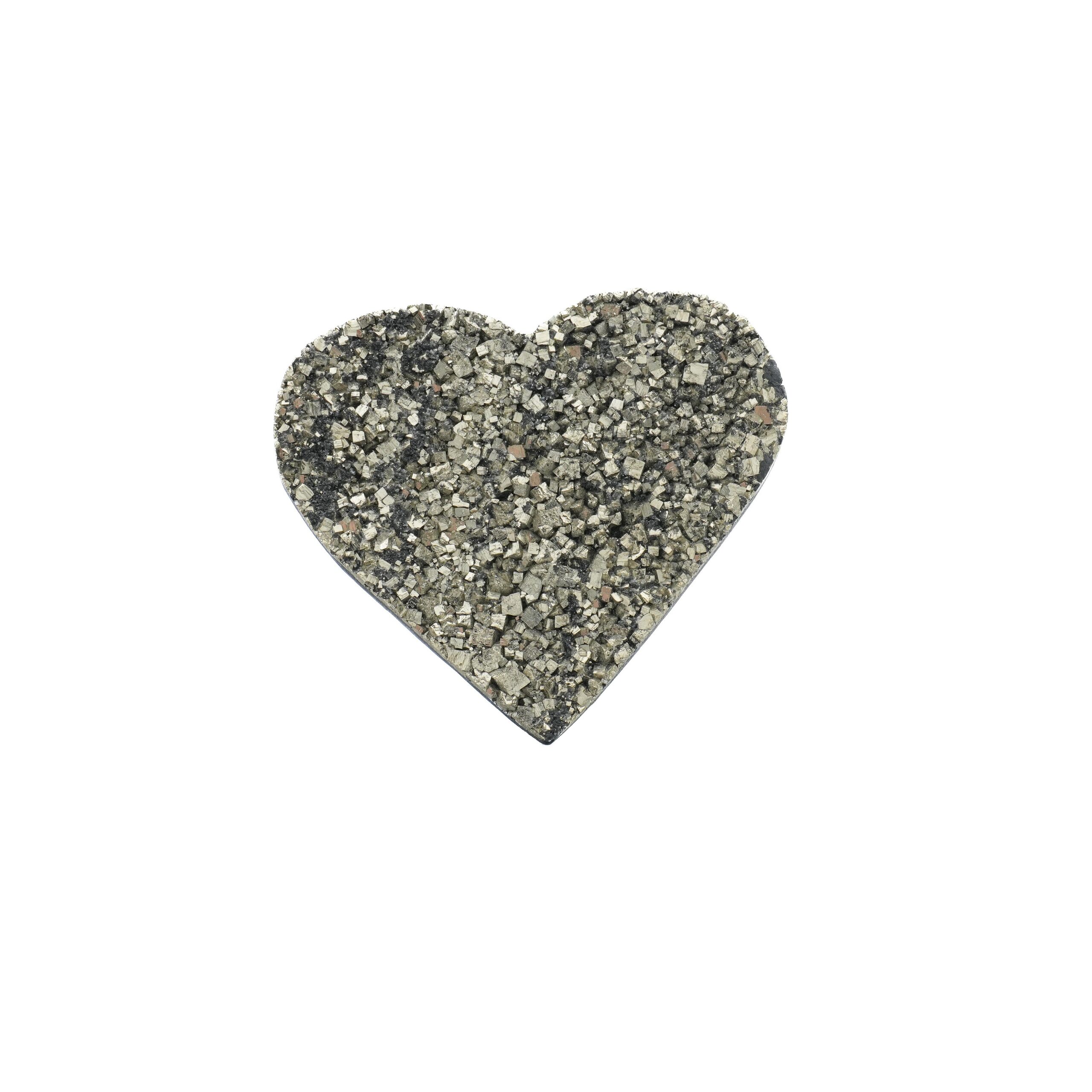 Cœur Pyrite sur Shungite