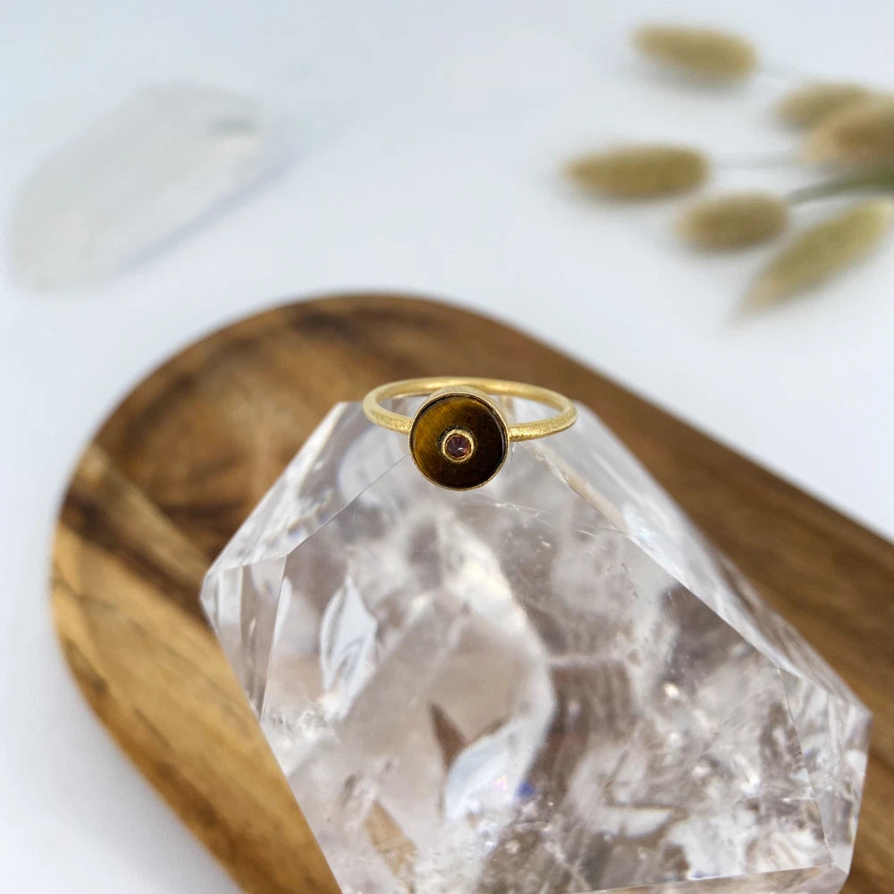 Bague Oeil de Tigre – Modèle Claire